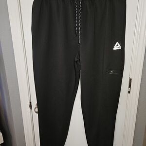 Reebok Men's Black Athletic Pants
